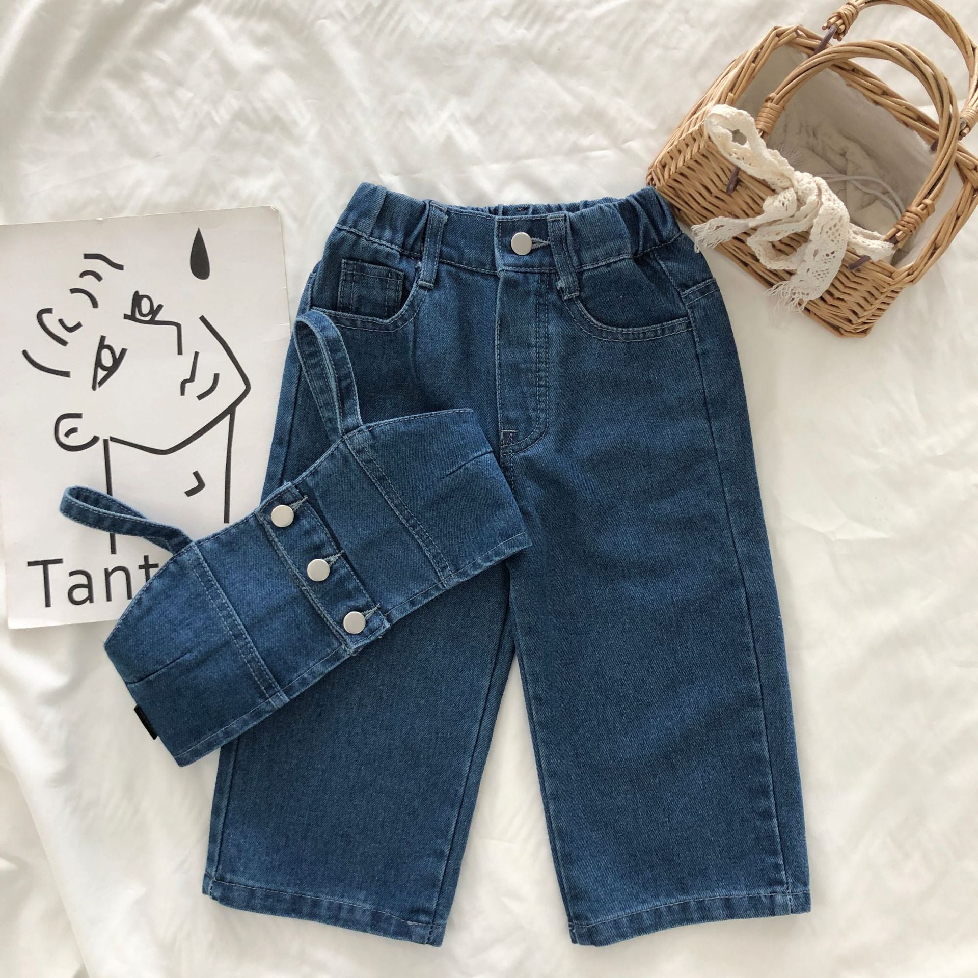 Conjunto Fashion Kids - Pantalona Jeans