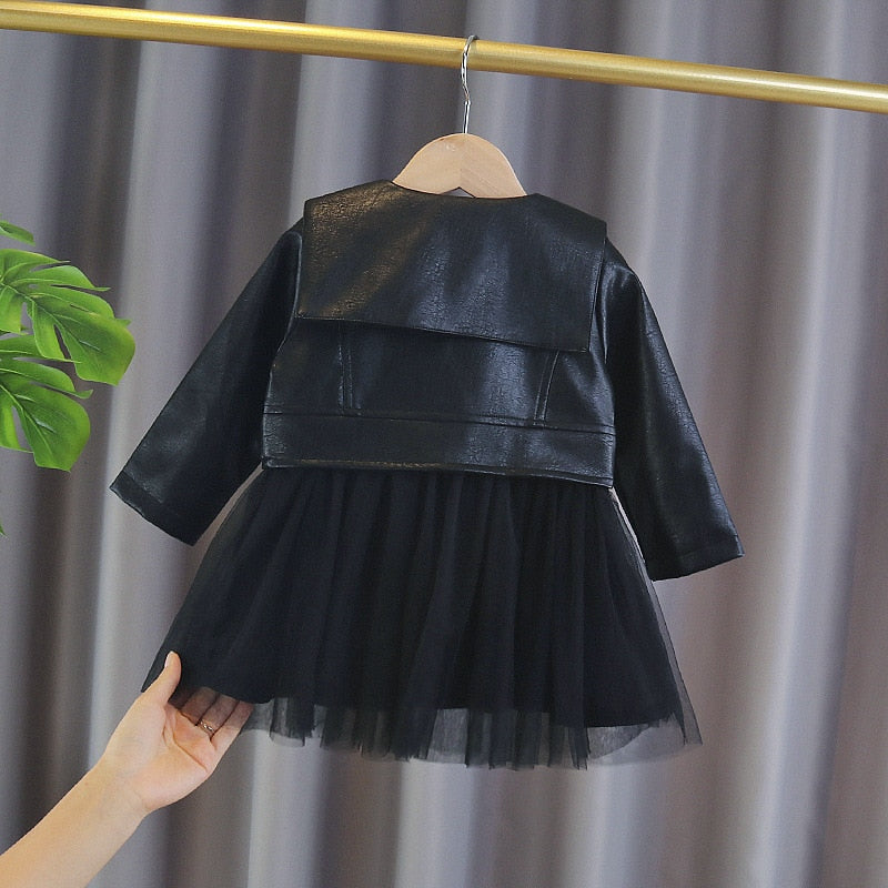 Vestido Infantil Feminino Preto Elegância