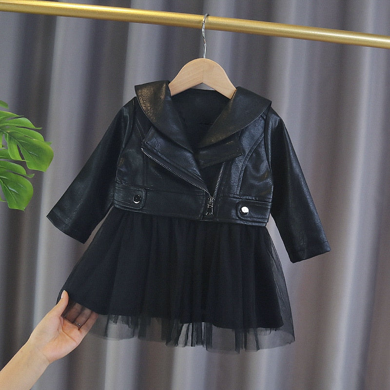 Vestido Infantil Feminino Preto Elegância